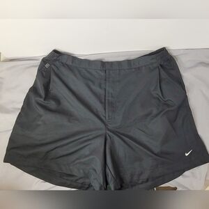 Womans Nike Black Athletic Shorts, Golf, Running with Swoosh